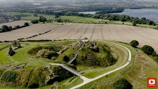 aerial of Sandal Castle from ccc