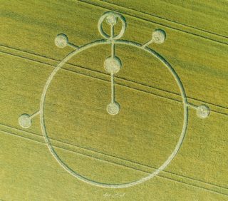 aerial of Yarnbury Castle from ccc