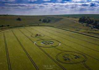 aerial of Sutton Veny from ccc