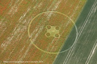 aerial of Etchilhampton Hill from ccc