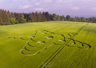 aerial of South Brewham from ccc