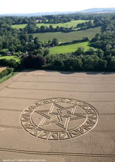 aerial of West Meon from ccc