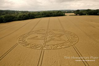 aerial of West Meon from ccc