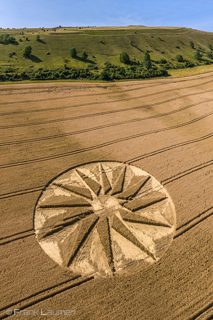 aerial of Westbury White Horse