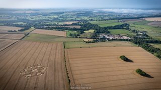 aerial of Etchilhampton from ccc