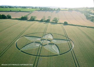 aerial of Bishops Sutton from ccc