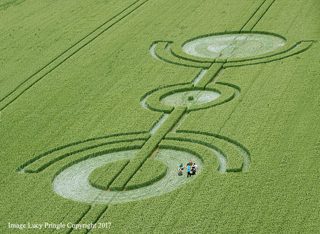 aerial of East Kennett from ccc
