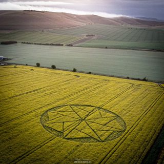 aerial of Stanton St Bernard from ccc