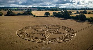 aerial of West Meon from ccc