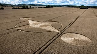 aerial of Preston Candover from ccc
