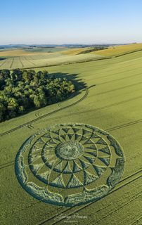 aerial of Ogbourne St George from ccc