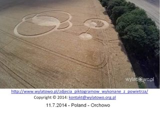 aerial of Orchowie (province. Wielkopolska)
