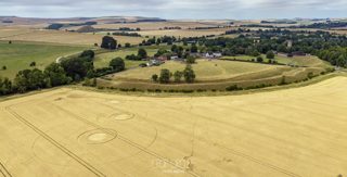 aerial of Avebury Stone Circle from ccc