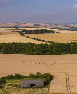 aerial of Wayland Smithy