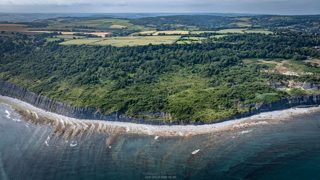 aerial of Lime Regis from ccc