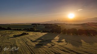 aerial of Keysley Down from ccc