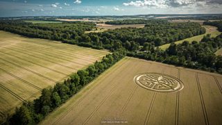 aerial of Barton Stacey from ccc