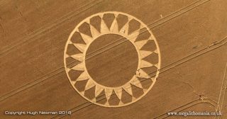 aerial of Cley Hill from ccc