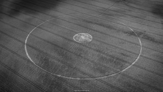 aerial of Cley Hill from ccc