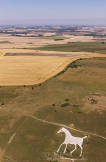 aerial of Milk Hill