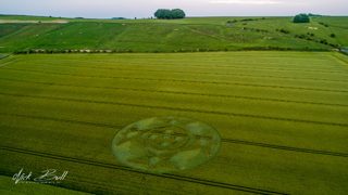 aerial of Hackpen HIll from ccc