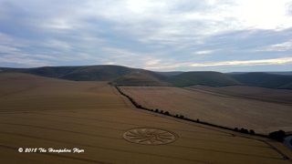 aerial of Clifford's Hill from ccc