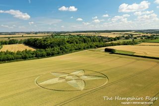 aerial of Bishops Sutton from ccc