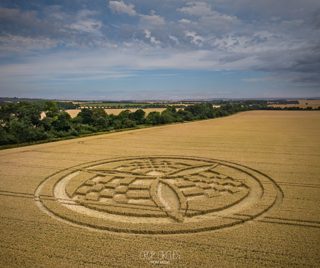 aerial of Barton Stacey from ccc