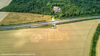 aerial of Fonthill Bishop from ccc