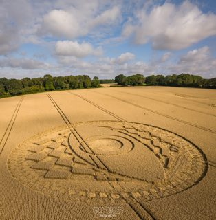aerial of West Meon from ccc