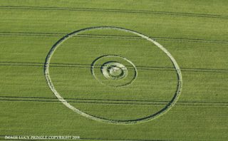 aerial of Bishop's Cannings Down