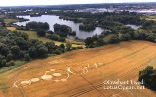 aerial of Roydon from ccc