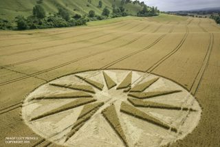 aerial of Westbury White Horse from ccc