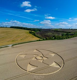 aerial of Blandford Forum
