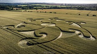 aerial of Etchilhampton from ccc