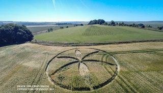 aerial of Yatesbury from ccc