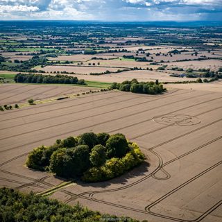 aerial of Wayland's Smithy from ccc
