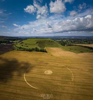 aerial of Cley Hill