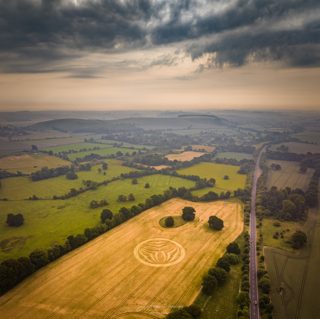 aerial of Bishopstrow