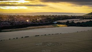 aerial of Etchilhampton from ccc