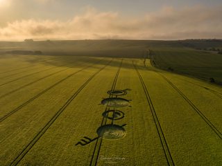aerial of Winterbourne Bassett