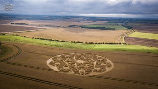 aerial of Hackpen Hill from ccc