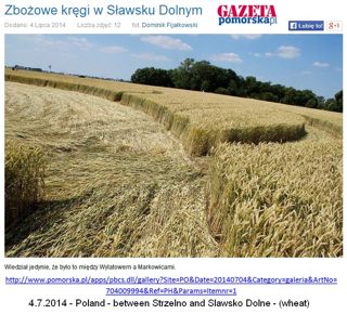aerial of Sławsko Dolne from ccc