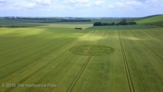 aerial of Hackpen HIll from ccc
