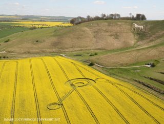 aerial of Cherhill from ccc