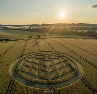 aerial of Tichborne from ccc