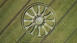 aerial of Barbury Castle from ccc
