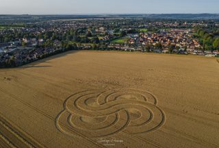 aerial of Roundway Devizes