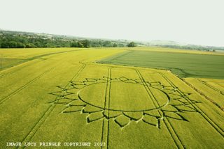 aerial of Potterne Hill from ccc
