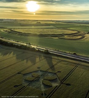 aerial of Yarnbury Castle from ccc